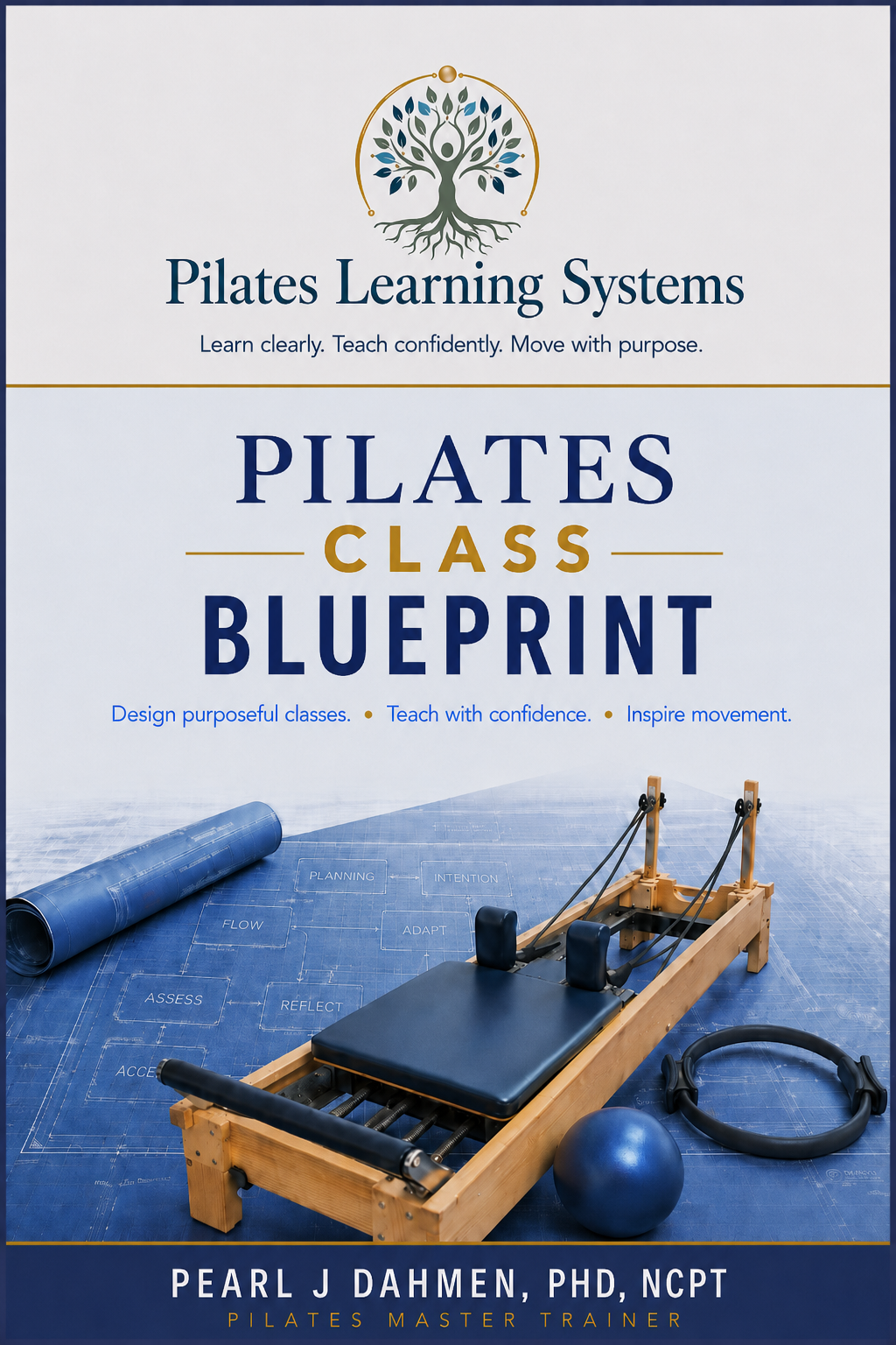 Cover of the Pilates Class Blueprint paperback book